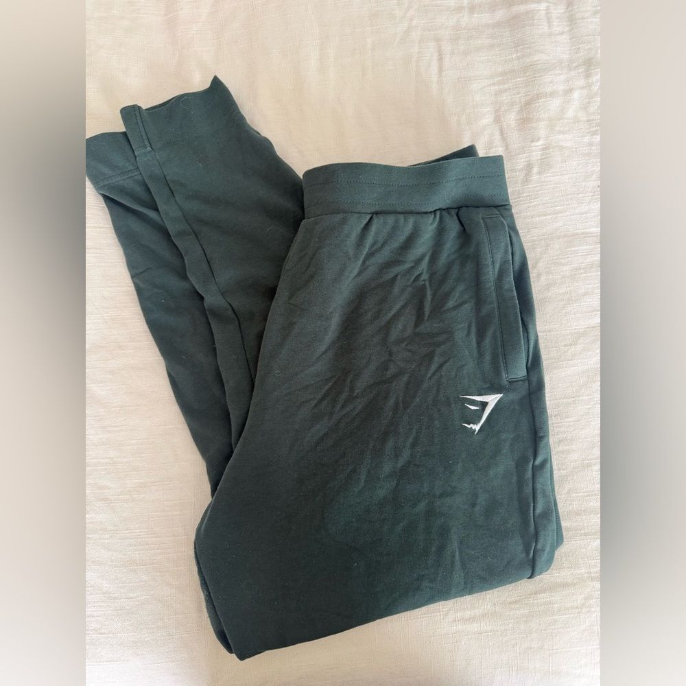 Gymshark Dark Green Joggers Size L Athletic Lounge Pants